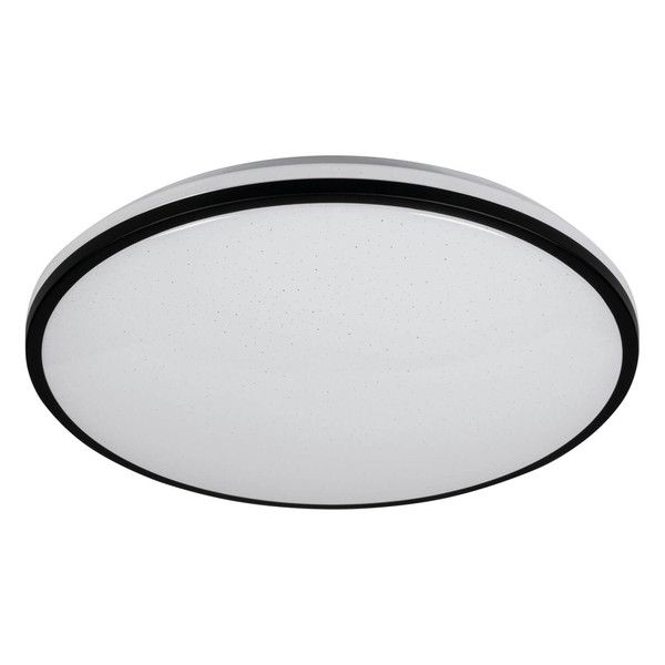 Kanlux LED Deckenleuchte Arvos 37W CCT warm-/tageslichtweiss 3000-6500K Fernbedienung Schwarz Stahl Ø50cm 37329