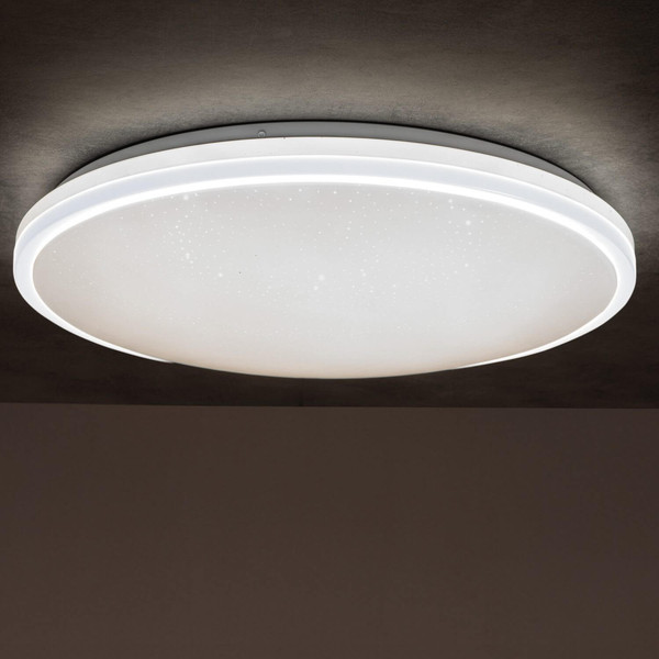 Kanlux LED Deckenleuchte Arvos 37W CCT warm-/tageslichtweiss 3000-6500K Fernbedienung Weiß Stahl Ø50cm 37332