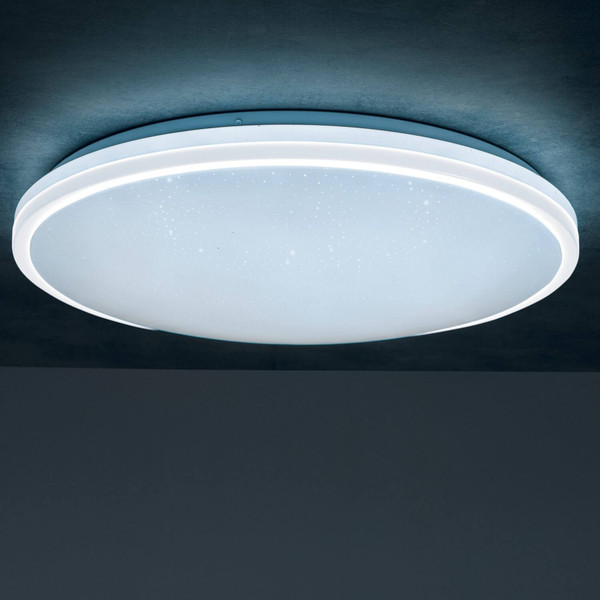 Kanlux LED Deckenleuchte Arvos 37W CCT warm-/tageslichtweiss 3000-6500K Fernbedienung Weiß Stahl Ø50cm 37332