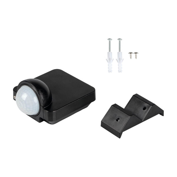 Kanlux Bewegungsmelder Sensquare PIR Wand IP54 Schwarz 37369