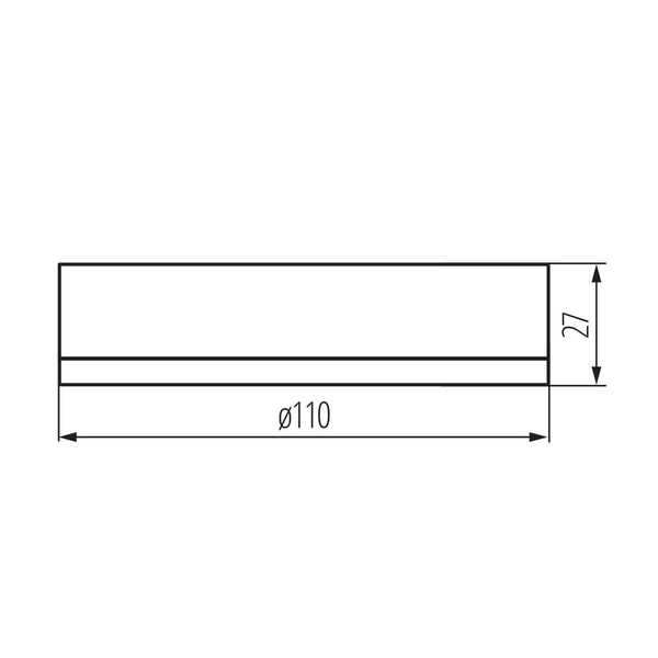 Kanlux Bewegungsmelder Zona Mini PIR Decke IP65 Reichweite 8m Schwarz 37377