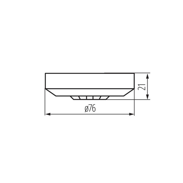 Kanlux Bewegungsmelder Zona Mini PIR Decke Schwarz 37378