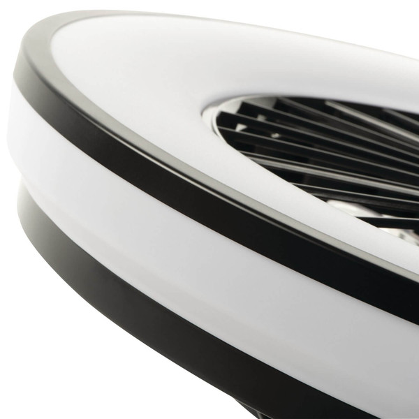 Kanlux LED Deckenleuchte mit Ventilator Plave 48W RGB + CCT 3000-6500K Fernbedienung Schwarz Weiß Ø48,5cm 38034