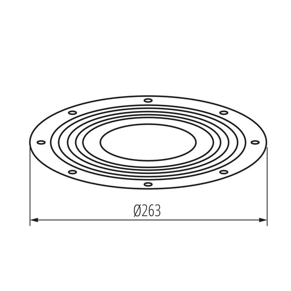 Kanlux Linse für LED Hallenstrahler HB Pro Strong 200W 60° 38128