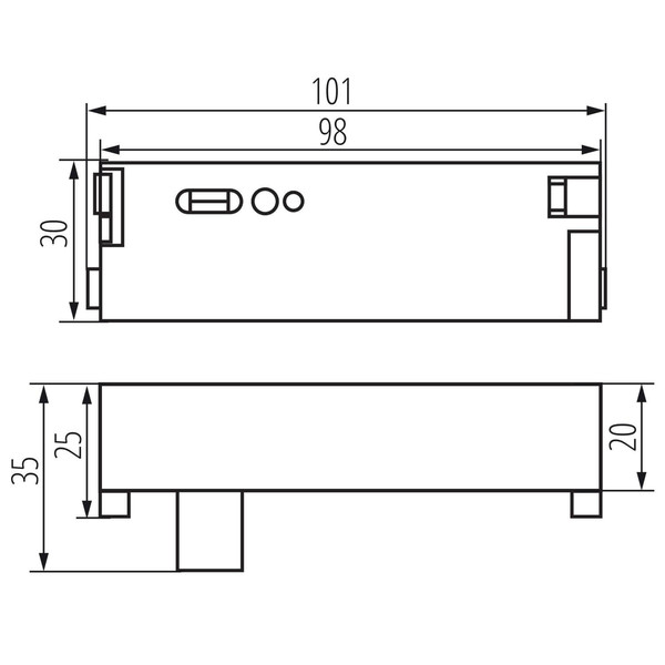 Kanlux HF Bewegungsmelder für Feuchtraumleuchte MAH Pro 120/150cm Klick-Montage 400VA 38149