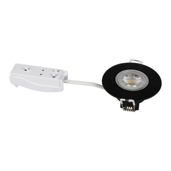 Kanlux LED Downlight Fizu 4,8W neutralweiss 4000K IP44 Schwarz Ø8cm 38261