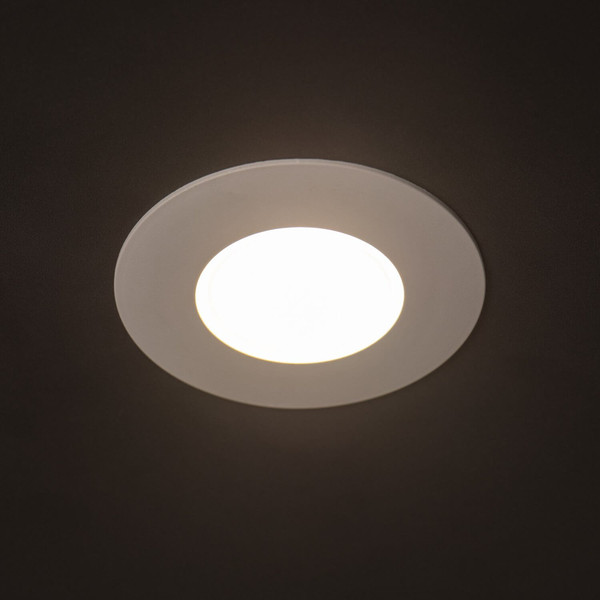 Kanlux LED Downlight Fizu 5,5W CCT warm-/neutral-/tageslichtweiss 3000K/4000K/6500K IP65 Weiß Ø8cm 38268