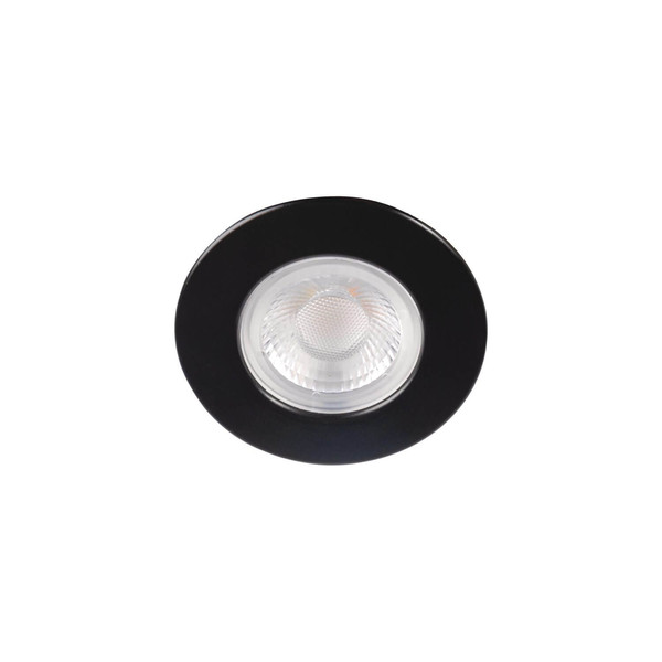 Kanlux LED Downlight Fizu 5,5W CCT warm-/neutral-/tageslichtweiss 3000K/4000K/6500K IP65 Schwarz Ø8cm 38269