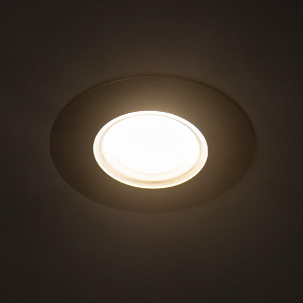 Kanlux LED Downlight Fizu 5,5W CCT warm-/neutral-/tageslichtweiss 3000K/4000K/6500K IP65 Schwarz Ø8cm 38269
