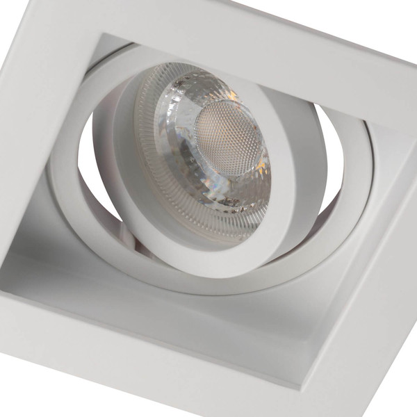 Kanlux Einbaurahmen Aret GU10/GU5,3 Weiß Aluminium 10x10cm 38364