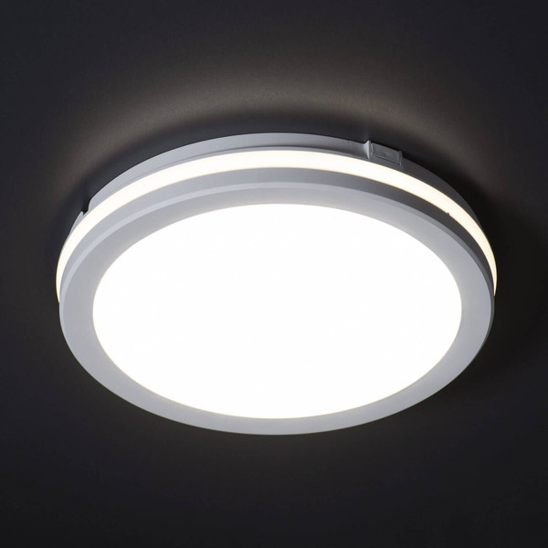 Kanlux LED Deckenleuchte Beno 12W CCT warm-/neutral-/tageslichtweiss 3000K/4000K/6500K IP65 Weiß Ø20cm 38380