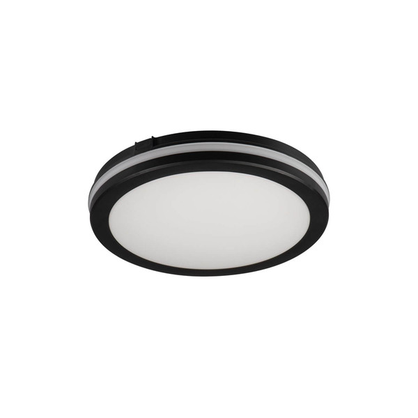 Kanlux LED Deckenleuchte Beno 20W CCT warm-/neutral-/tageslichtweiss 3000K/4000K/6500K IP65 Schwarz Ø20cm 38383
