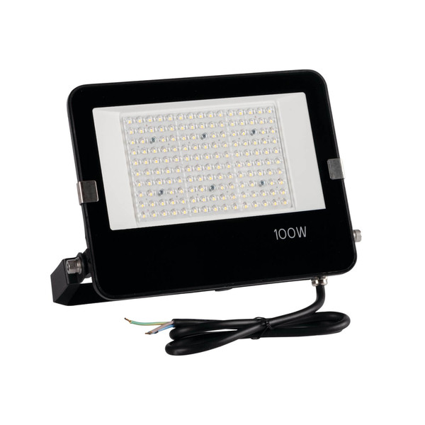 Kanlux LED Fluter Agor 100W neutralweiss 4000K IP65 asymmetrisch Schwarz Metall 38423