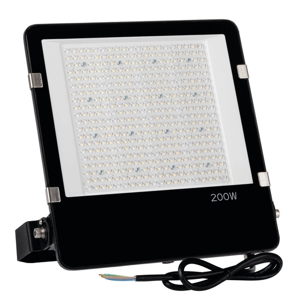 Kanlux LED Fluter Agor 200W neutralweiss 4000K IP65 asymmetrisch Schwarz Metall 38425