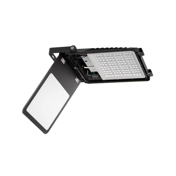 Kanlux LED Fluter Agor 200W einstellbar CCT warm-/neutral-/tageslichtweiss 3000K/4000K/6000K IP65 Schwarz Metall 38429