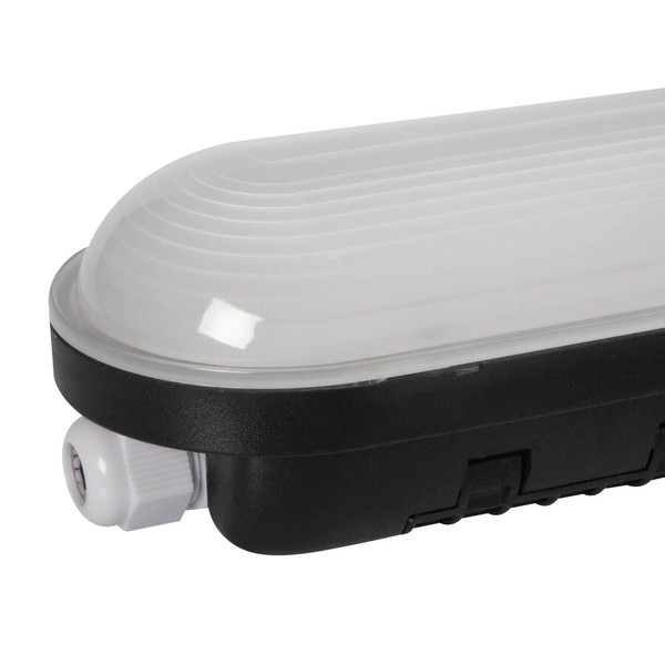 Kanlux LED Feuchtraumleuchte MAH Max 38W neutralweiss 4000K IP66 Schwarz 117,5cm 38469