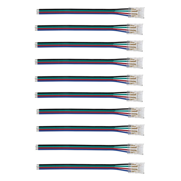 Kanlux Einspeiseverbinder für LED Streifen RGB 10mm mit Kabel 38475