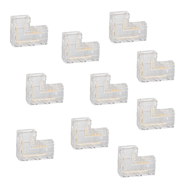 Kanlux 2x Verbinder für LED Streifen einfarbig 8mm L-Form 38479
