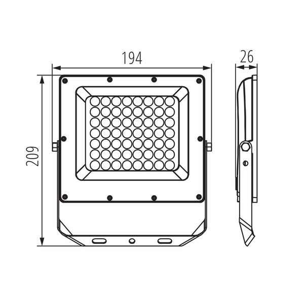 Kanlux LED Fluter Acete 50W CCT warm-/neutral-/tageslichtweiss 3000K/4000K/6500K IP65 Grau Aluminium 38493