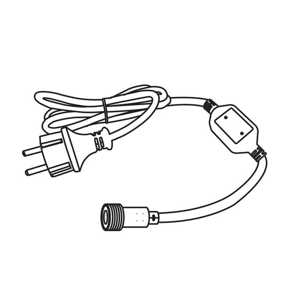 Kanlux Anschlusskabel für LED Lichtschlauch Givro mit Stecker 38590