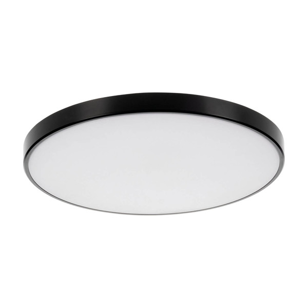 Kanlux LED Deckenleuchte S Plafon 20W CCT warm-/tageslichtweiss 3000-6500K dimmbar WLAN App Schwarz Ø39cm 38610
