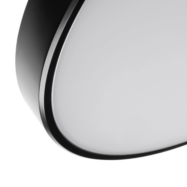 Kanlux LED Deckenleuchte S Plafon 20W CCT warm-/tageslichtweiss 3000-6500K dimmbar WLAN App Schwarz Ø39cm 38610