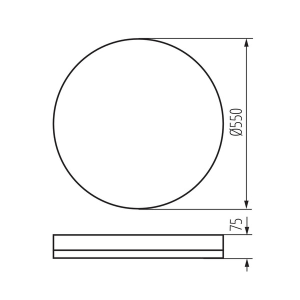 Kanlux LED Deckenleuchte Anbar 37W CCT warm-/tageslichtweiss 3000-6500K Fernbedienung Weiß Bronze Stahl Ø55cm 38930