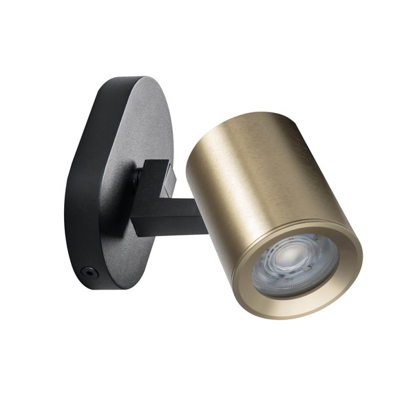 Kanlux Deckenstrahler Laurin GU10 Schwarz Gold Aluminium 38960
