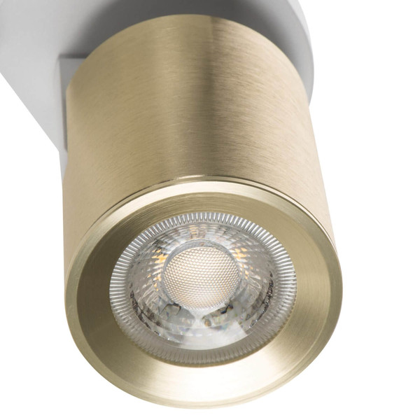 Kanlux Deckenstrahler Laurin GU10 Weiß Gold Aluminium 38964