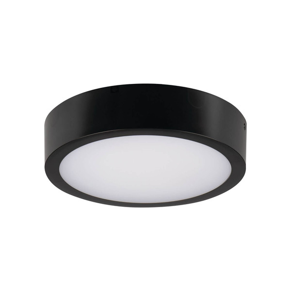 Kanlux LED Deckenleuchte Daber 13W einstellbar CCT warm-/neutralweiss 3000K/3500K/4000K Bewegungsmelder IP66 Schwarz Ø25cm 39023