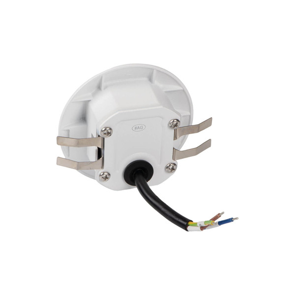 Kanlux LED Wandeinbauleuchte Exin 2,5W warmweiss 3000K IP65 Weiß Aluminium Ø8cm 39120