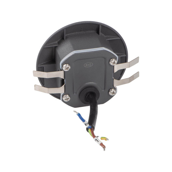 Kanlux LED Wandeinbauleuchte Exin 2,5W warmweiss 3000K IP65 Grau Aluminium Ø8cm 39122