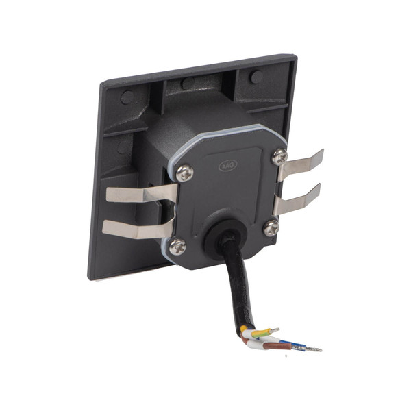 Kanlux LED Wandeinbauleuchte Exin 2,5W warmweiss 3000K Bewegungsmelder IP65 Grau Aluminium 39131