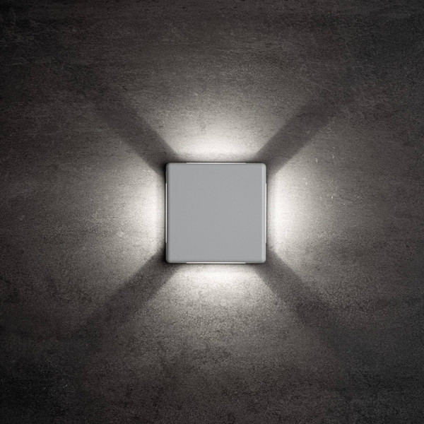 Kanlux LED Außenwandleuchte Refazi flach 6W neutralweiss 4000K IP54 Weiß 39180