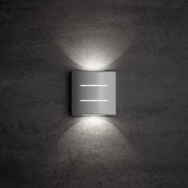 Kanlux LED Außenwandleuchte Refazi halbrund 6W neutralweiss 4000K IP54 Weiß 39183