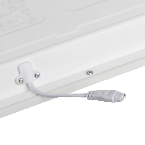 Kanlux LED Panel Blingo 38W CCT warm-/neutral-/tageslichtweiss 3000K/4000K/6500K 90Ra Weiß Stahl 119,5x29,5cm 39236