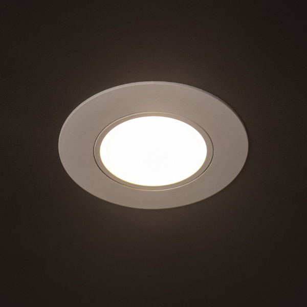 Kanlux LED Downlight Fizu 4W CCT warm-/neutral-/tageslichtweiss 3000K/4000K/6500K Weiß Ø8cm 39261