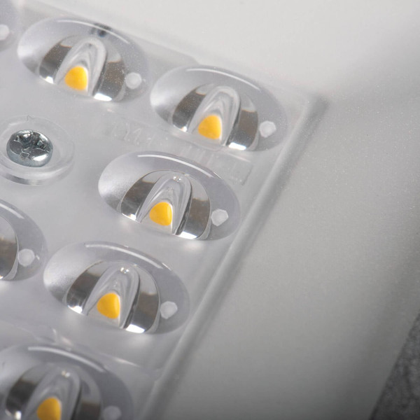 Kanlux LED Straßenleuchte PRO-S 50W neutralweiss 4000K IP66 Grau Aluminium 53,5x21cm asymmetrisch 39278
