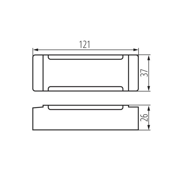 Kanlux LED Netzteil Treto 48V 40W IP67 Weiß 39509