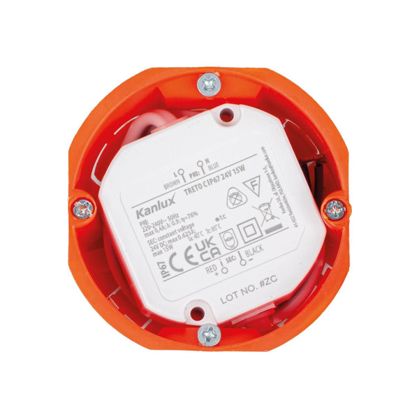 Kanlux LED Netzteil Treto 12V 15W IP67 Weiß 39510