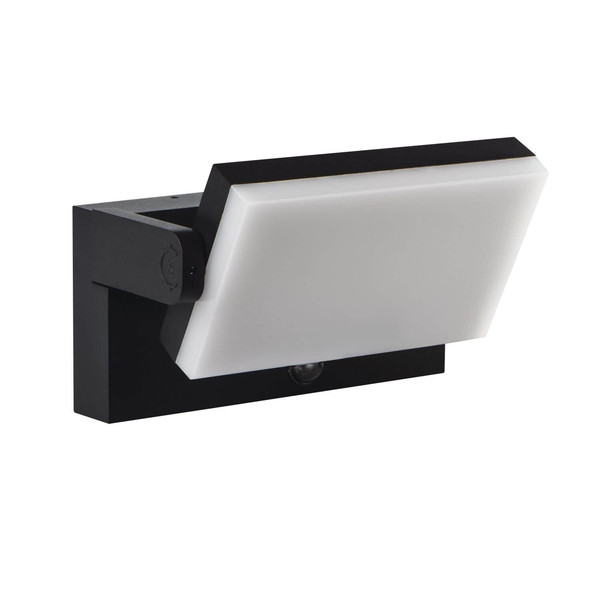 Kanlux LED Außenwandleuchte Xerto 20W CCT warm-/neutral-/tageslichtweiss 3000K/4000K/6500K Bewegungsmelder IP44 Schwarz Aluminium 45819