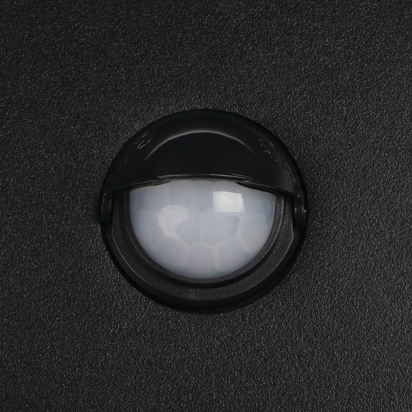 Kanlux LED Außenwandleuchte Xerto 20W CCT warm-/neutral-/tageslichtweiss 3000K/4000K/6500K Bewegungsmelder IP44 Schwarz Aluminium 45819