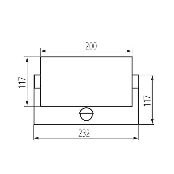 Kanlux LED Außenwandleuchte Xerto 20W CCT warm-/neutral-/tageslichtweiss 3000K/4000K/6500K Bewegungsmelder IP44 Schwarz Aluminium 45819