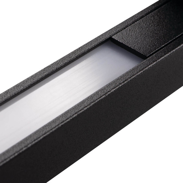 Kanlux LED Außenwandleuchte Yalte 12W CCT warm-/neutral-/tageslichtweiss 3000K/4000K/6500K IP54 Doppelmontage Schwarz Aluminium 123cm 45873