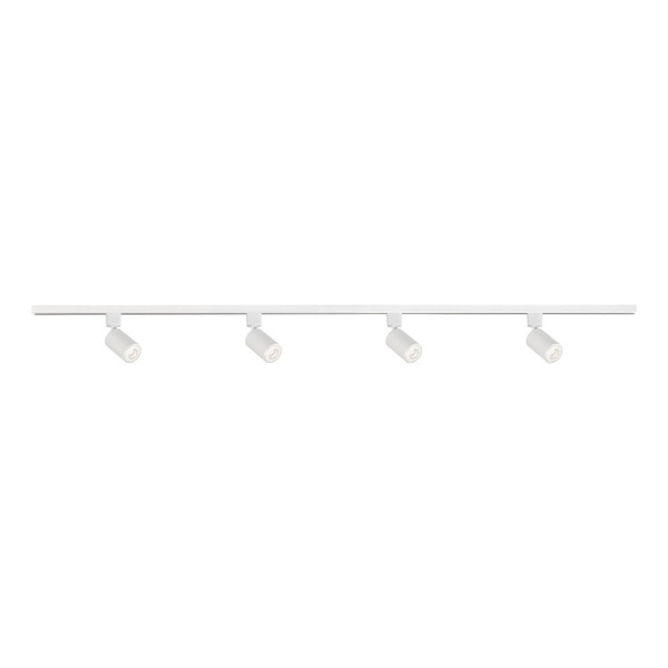 Kanlux 1-Phasen Stromschienen-Set mit Strahlern Altear 4-flammig 4xGU10 Weiß 151cm 45927