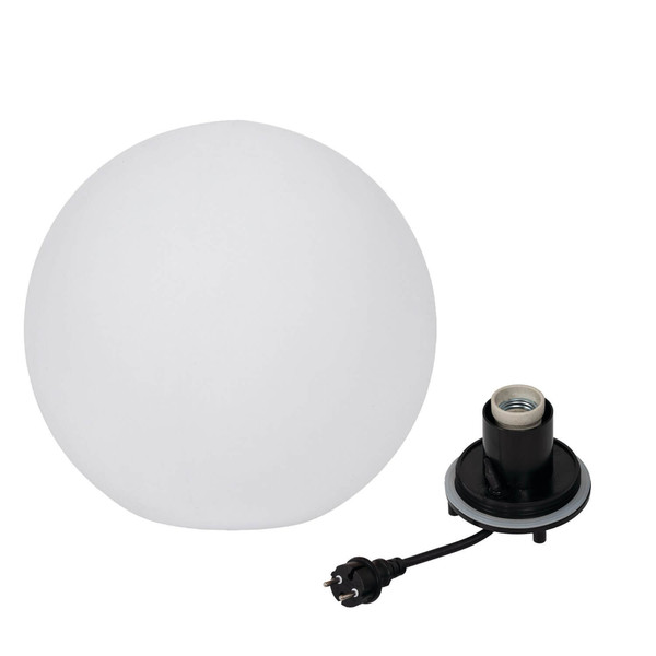 Kanlux Leuchtkugel, Gartenkugel Stono E27 IP65 Weiß Ø40cm 45932