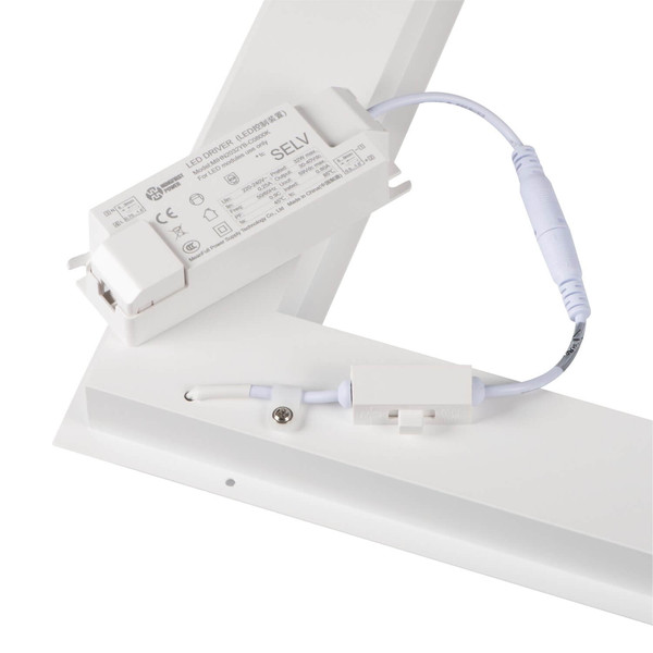Kanlux LED Panel Avar 32W CCT warm-/neutral-/tageslichtweiss 3000K/4000K/6000K UGR19 Weiß Aluminium 59,5x59,5cm 46070