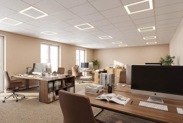 Kanlux LED Panel Avar 32W CCT warm-/neutral-/tageslichtweiss 3000K/4000K/6000K UGR19 Weiß Aluminium 59,5x59,5cm 46070