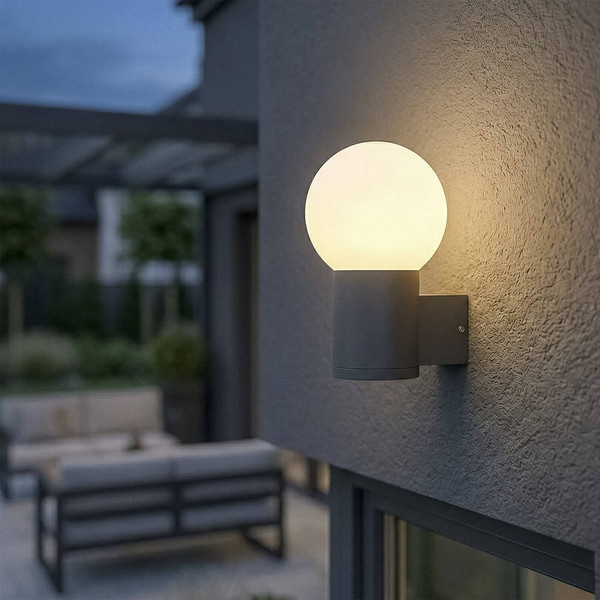 Kanlux Wegeleuchte Stono E27 IP65 Anthrazit Aluminium 80cm 46085