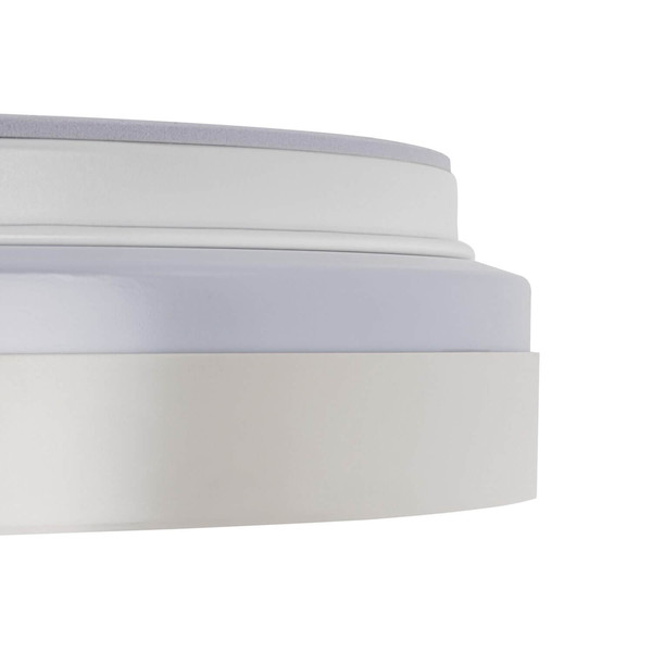 Kanlux LED Deckenleuchte Lixan 47W CCT warm-/tageslichtweiss 3000-6500K dimmbar Fernbedienung Weiß Silber Ø38,5cm 46280